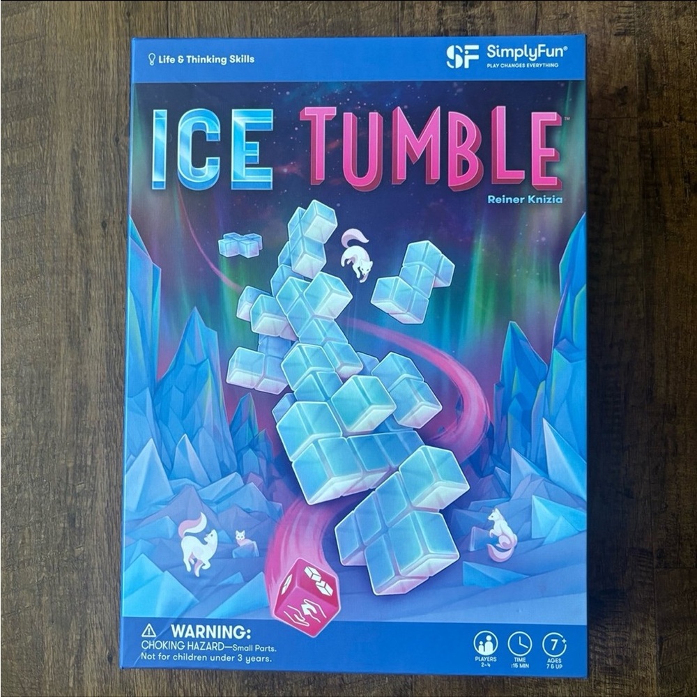 SimplyFun Ice Tumble Building Blocks Jenga Fox Cubes Game